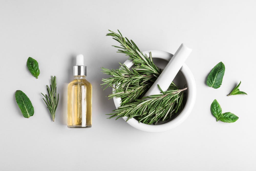 Rosemary oil for long hair and lashes